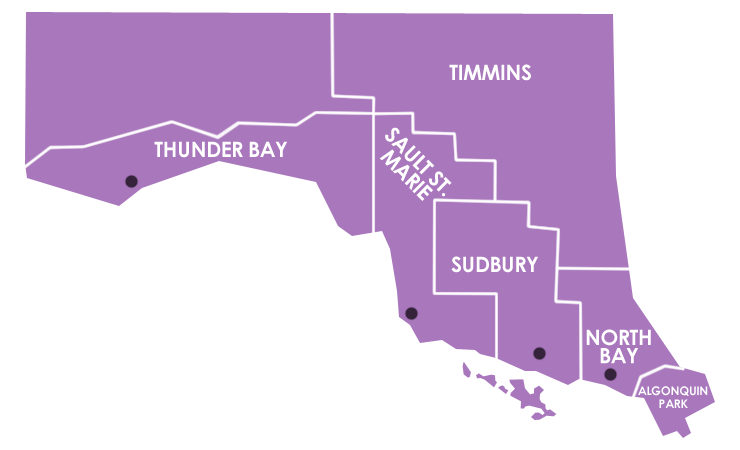 Map of Northern Regions